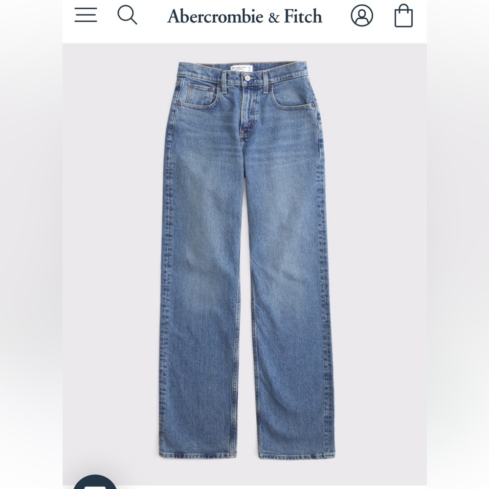 Abercrombie & Fitch High Rise 90’s Relaxed Jean Curve Love 28